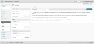 WordPress 3 page12 menu 300x143 Aperçu des fonctionnalités, Installation et test de Wordpress 3.0 beta 2