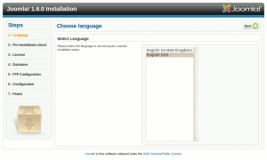 joomla 1 6 installer1 300x180 Nouveautés de Joomla 1.6   Howto dInstallation et Test