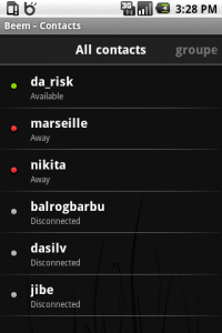 beem contact list 200x300 Applications android libres pour admin ou geek   suite