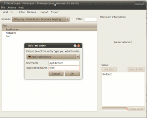 Ppasskeeper add entry 300x241 PpassKeeper   stockage portable de mots de passe
