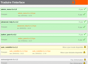 localization updater interface 300x219 Drupal   2 modules liés à la traduction très utiles