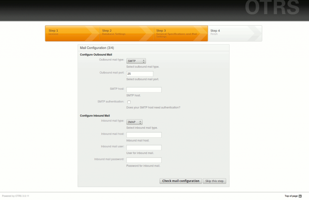 install config otrs mail 1024x664 Installer OTRS sur Ubuntu