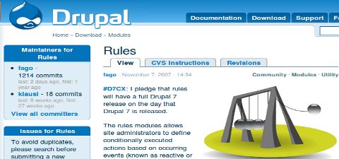 drupal rules php