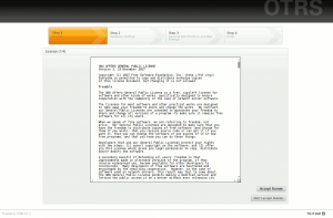 install otrs licence