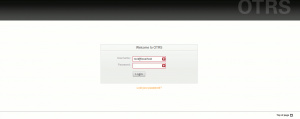 install login otrs