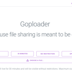 Goploader – Partage de fichier et secret